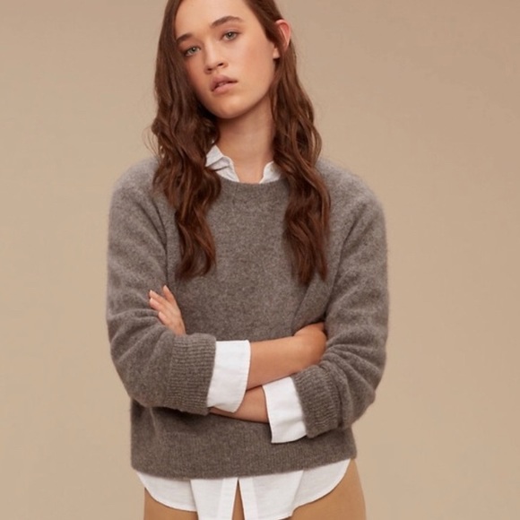 Aritzia Community Madras Pullover Sweater size XS